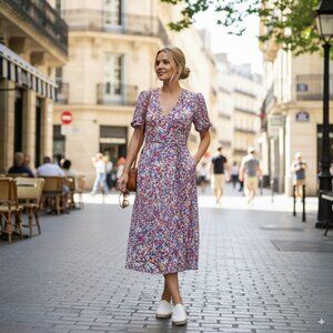 The Fifth Label Fearless Midi Dress Wild Floral Size Small NWT